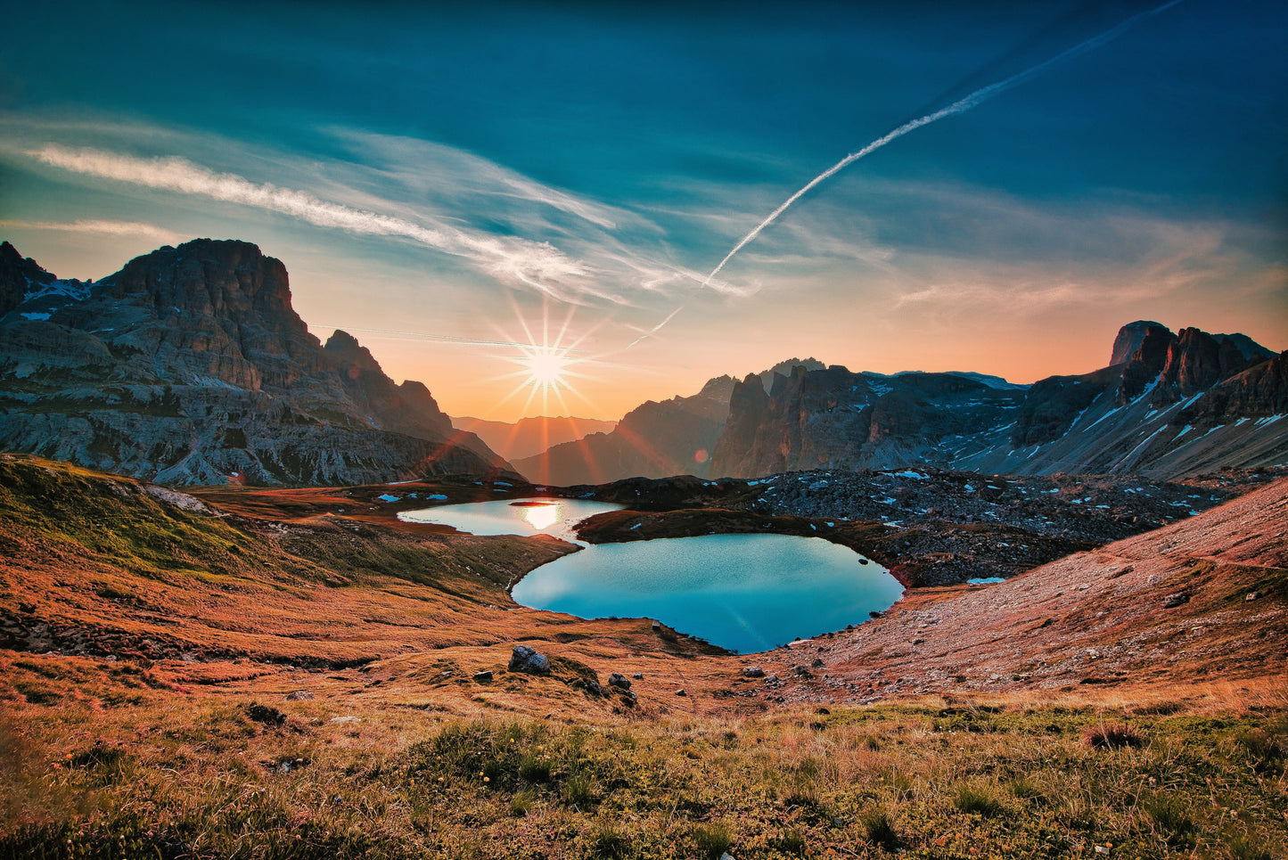 Bergsee in den Dolomiten